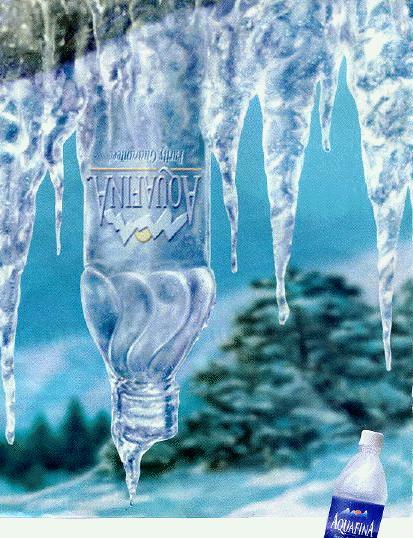 Publicidad de Aquafina, la marca de Pepsico
