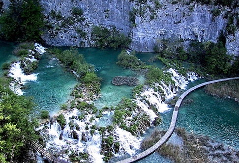 Parque de los lagos, en Croacia