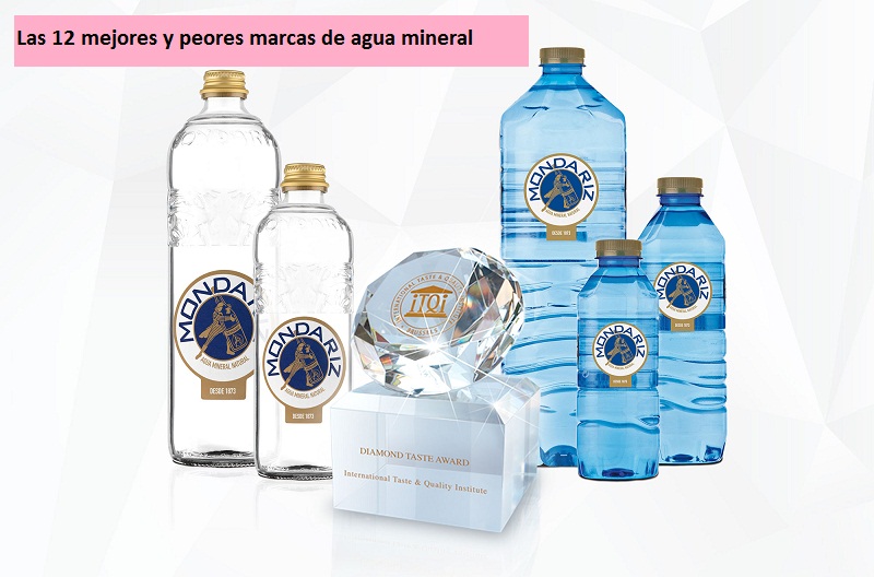 Las 12 mejores y peores marcas de agua mineral