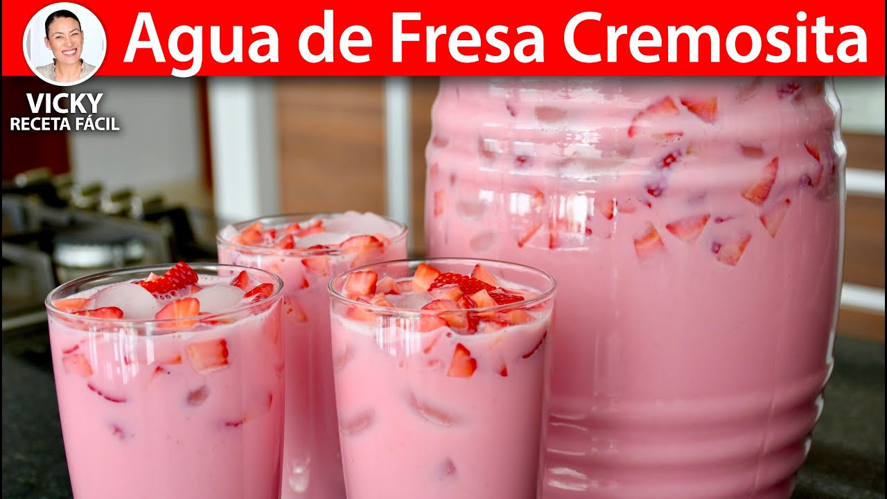 Agua Fresca De Fresa